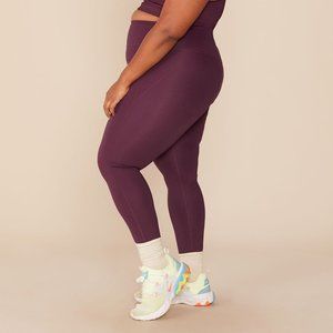 Girlfriend Collective High Rise Leggings Plum